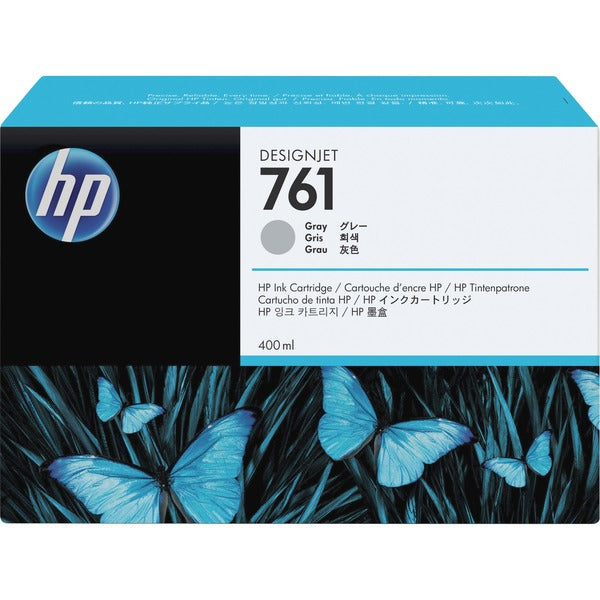 HP 761 (CM995A) Original Inkjet Ink Cartridge - Single Pack - Gray - 1 Each - Inkjet - 1 Each