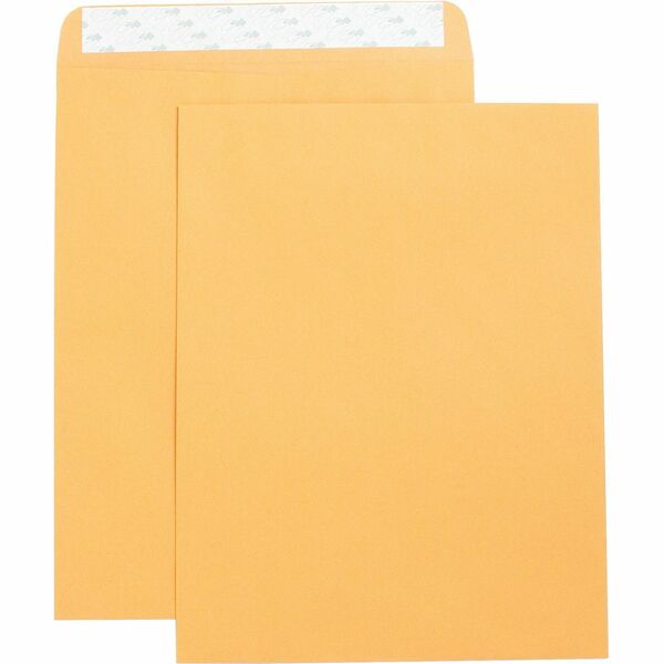 Business Source Self Adhesive Kraft Catalog Envelopes - Catalog - 10" Width x 13" Length - 28 lb - Self-sealing - Kraft - 250 / Box - Brown Kraft