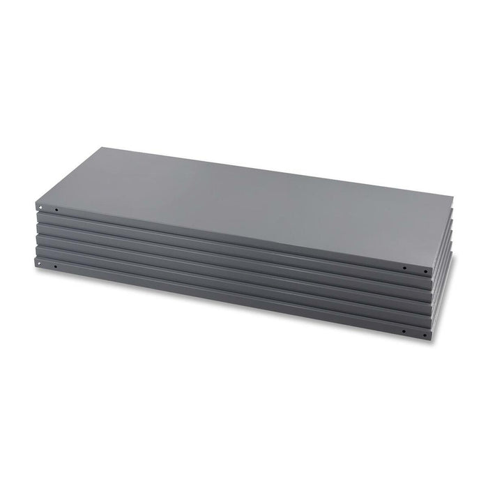 Safco Industrial Shelf - 48" (121.92 cm) Width x 18" (45.72 cm) Depth - 6 x Shelf(ves) - 7500 lb (3401942.78 g) Load Capacity - Durable, Double-sided - Gray - Powder Coated - Steel - No - Assembly Required