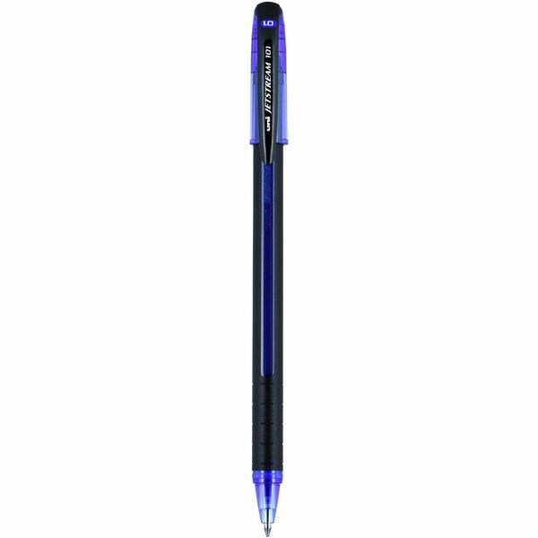 Uni-Ball Jetstream 101 Rollerball Pen - 1 mm (0.04") Bold Pen Point - Blue Ink - Gel-based - Blue Barrel - 1 Each