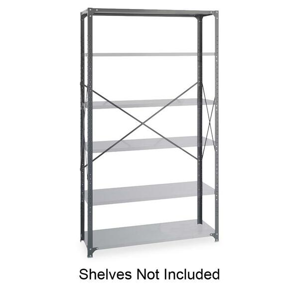 Safco Industrial Shelving Post Pack - 1.5" (38.10 mm) Width x 1.5" (38.10 mm) Depth x 85" (2159 mm) Height - Steel - Gray - 4 / Box