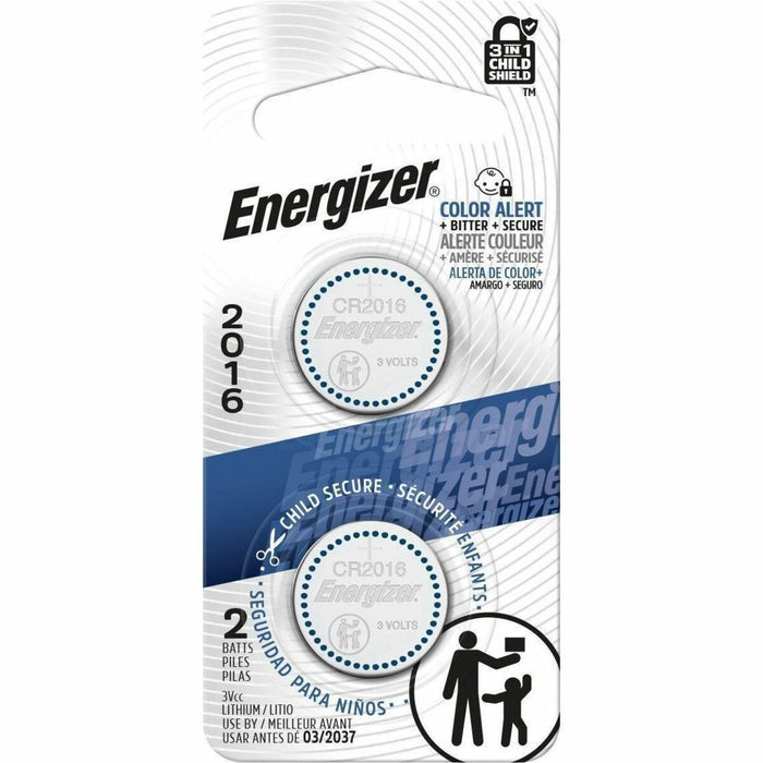 Energizer 2016BP-2N Coin Cell General Purpose Battery - For Multipurpose - 3 V DC - 2 / Pack