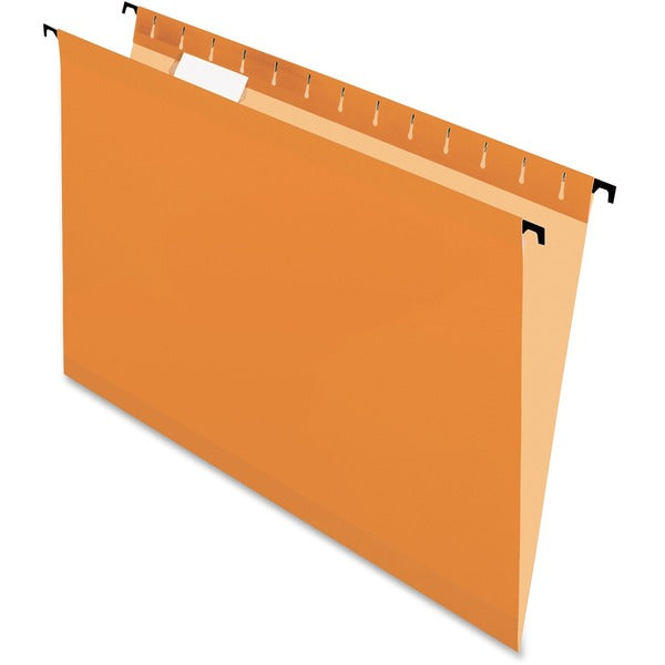 Pendaflex SureHook 6153CORA Legal Recycled Hanging Folder - 8 1/2" (215.90 mm) x 14" (355.60 mm) - Orange - Built-in Tension Spring - 10% Recycled - 20 / Box