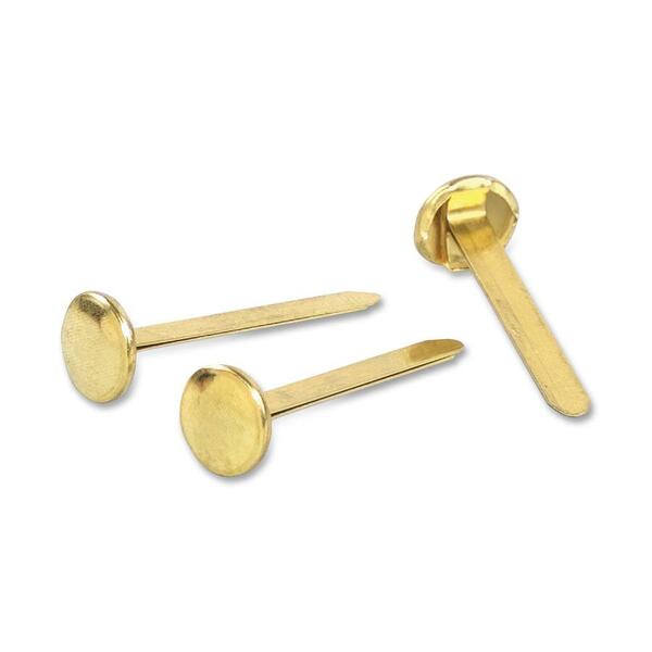 Swingline Round Head Paper Fastener - 1" (25.40 mm) Length x 0.37" (9.52 mm) Diameter - 100 / Box
