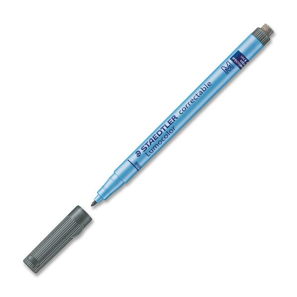 Staedtler 305M9 Dry-Erase Marker - Medium Marker Point - 1 mm Marker Point Size - Refillable - Black - Plastic Barrel