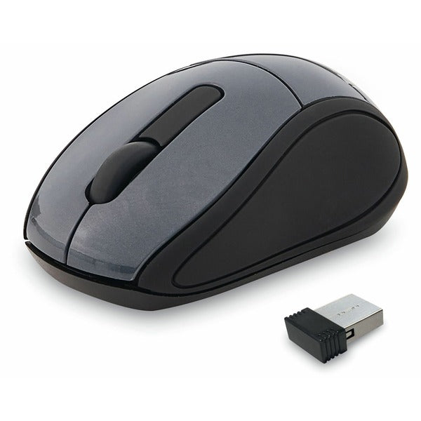 Verbatim Wireless Mini Travel Optical Mouse - Graphite - Optical - Wireless - Radio Frequency - Graphite - 1 Pack - USB - 1600 dpi - Scroll Wheel - 3 Button(s)