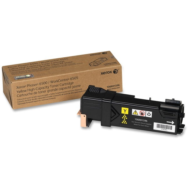 Xerox Original Toner Cartridge - Laser - 2500 Pages - Yellow - 1 Each