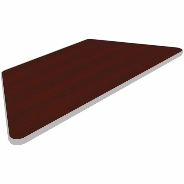 Star Tucana Conference Table Top - For - Table TopTrapezoid Top x 48" Table Top Width x 24" Table Top Depth x 1" Table Top Thickness - Conferencing - Figured Mahogany - 1 Each