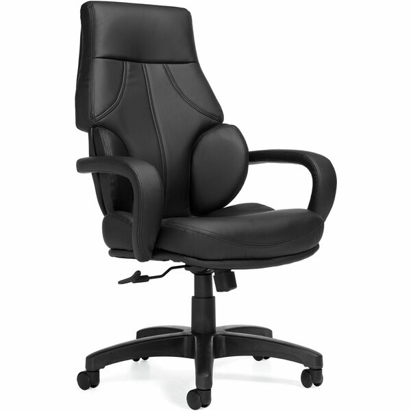 Kazan High Back Tilter, Black Bonded Leather - Offices to Go Kazan High Back Tilter Management Chair - Black Bonded Leather