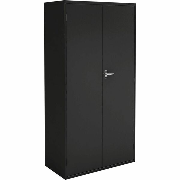 9300 Series 72" Two Door Storage Cabinet, Black - Global Fileworks 9300 Series Storage Cabinet - 72"H - 4 Shelves - Black