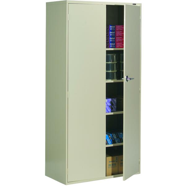Global 9300 Storage Cabinet - 36" (914.40 mm) Width x 18" (457.20 mm) Depth x 72" (1828.80 mm) Height - 2 x Door(s) - Leveling Glide, Lockable - Nevada
