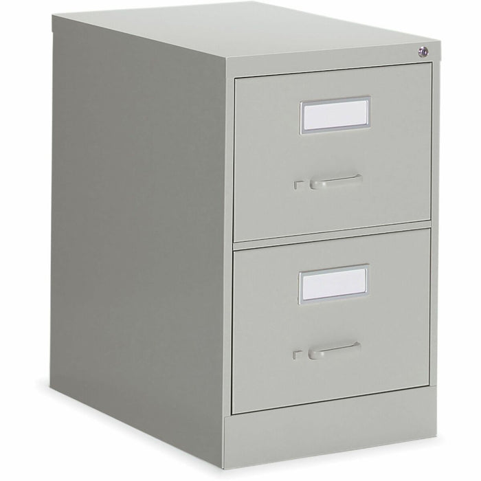 2600 Series 2 Drawer Vertical File, Legal, Grey - Global Fileworks 2600 Series Vertical File Cabinet - 26"D - 2 Drawers - Legal - Grey