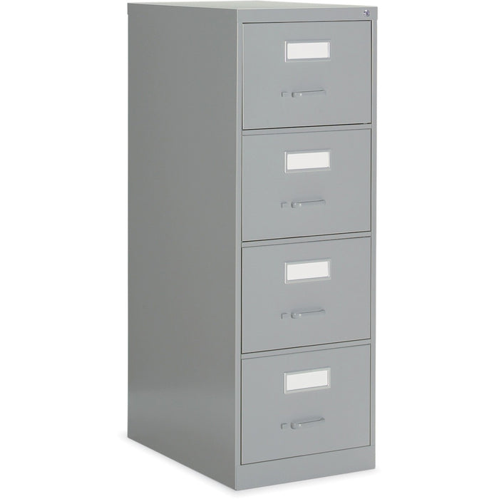 2600 Series 4 Drawer Vertical File, Legal, Grey - Global Fileworks 2600 Series Vertical File Cabinet - 26"D - 4 Drawers - Legal - Grey