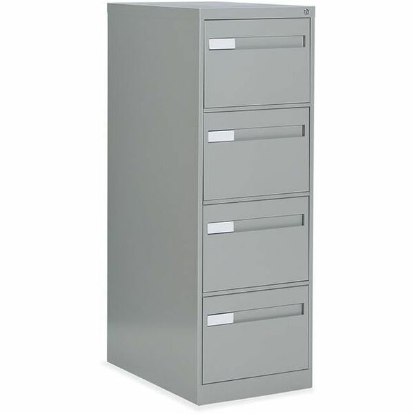 2600 Series Plus 4 Drawer Vertical File, Legal, Grey - Global Fileworks 2600 Series Plus Vertical File Cabinet - 26"D - 4 Drawers - Legal - Grey