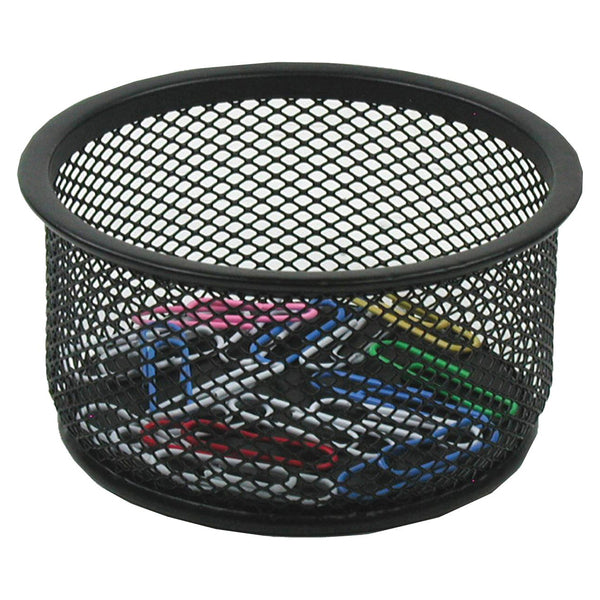 Winnable Mesh Paper Clip Holder - 2" (50.80 mm) x 3.30" (83.82 mm) x - 1 Each - Black