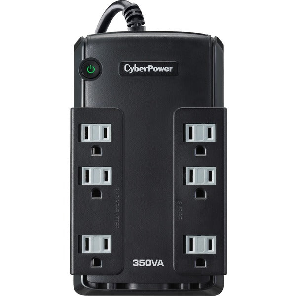 CyberPower Standby CP350SLG 350VA Desktop UPS - Desktop - 8 Hour Recharge - 2 Minute Stand-by - 110 V AC Input - 120 V AC Output - 6 x NEMA 5-15R