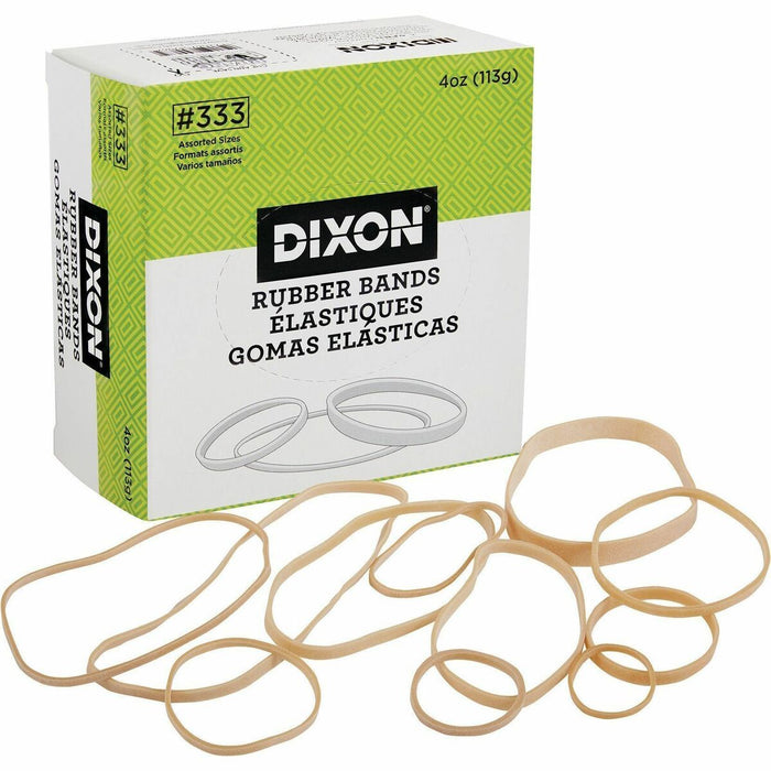 Dixon Rubber Bands - Size #333 - Assorted, 1/4lb (114g) - 1/Box