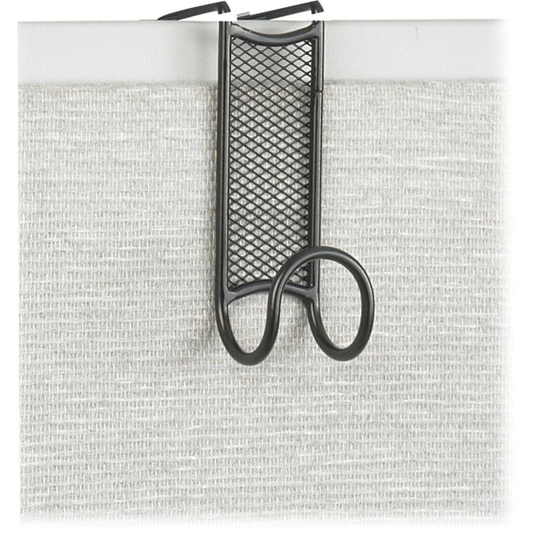 Safco Onyx Mesh Sturdy Coat Hook - 5" (127 mm) Height x 4.25" (107.95 mm) Width - for Coat - Steel - Black - Powder Coated - 1 Each