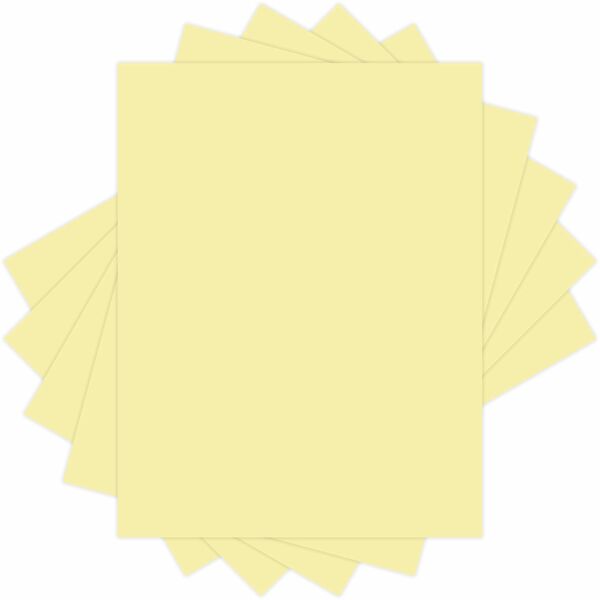 EarthChoice Colors Vellum Bristol Stock - Canary - 97% Opacity - Letter - 8 1/2" x 11" - 67 lb Basis Weight - Vellum - 250 / Pack - Sustainable Forestry Initiative (SFI) - Acid-free, Archival-safe - Canary