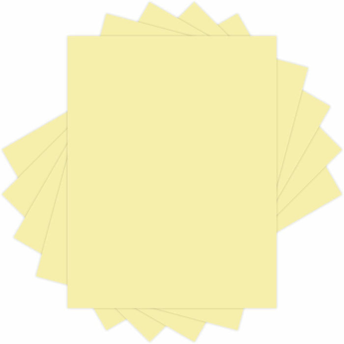 EarthChoice Colors Vellum Bristol Stock - Canary - 97% Opacity - Letter - 8 1/2" (215.90 mm) x 11" (279.40 mm) - 67 lb (30390.69 g) Basis Weight - Vellum - Sustainable Forestry Initiative (SFI) - Acid-free, Archival-safe - Canary - 250 / Pack