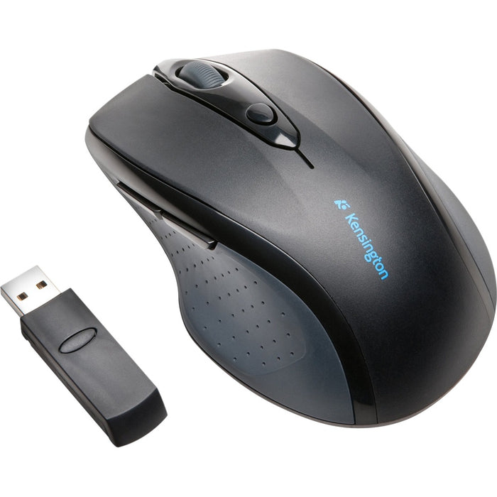 Kensington 2.4GHZ Wireless Optical Mouse - Optical - Wireless - Radio Frequency - 2.40 GHz - Black - USB - 1200 dpi - Scroll Wheel - Right-handed - 1