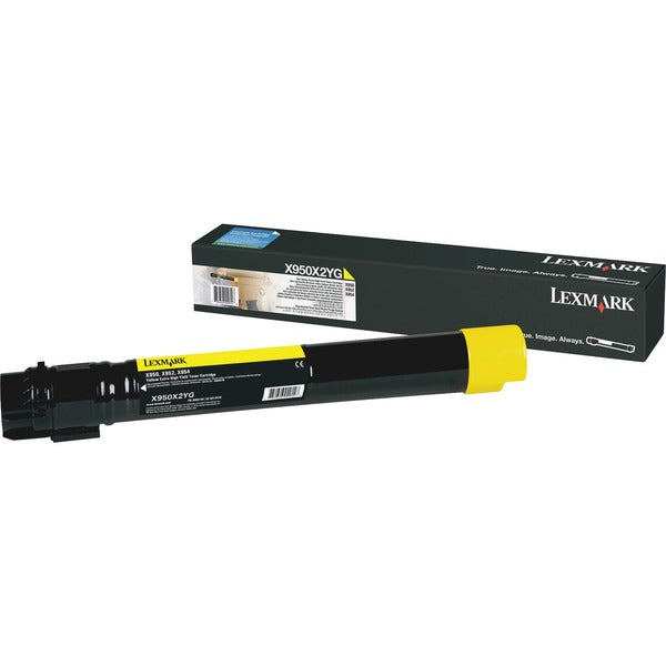 Lexmark X950X2YG Original Toner Cartridge - Laser - 22000 Pages - Yellow - 1 Each