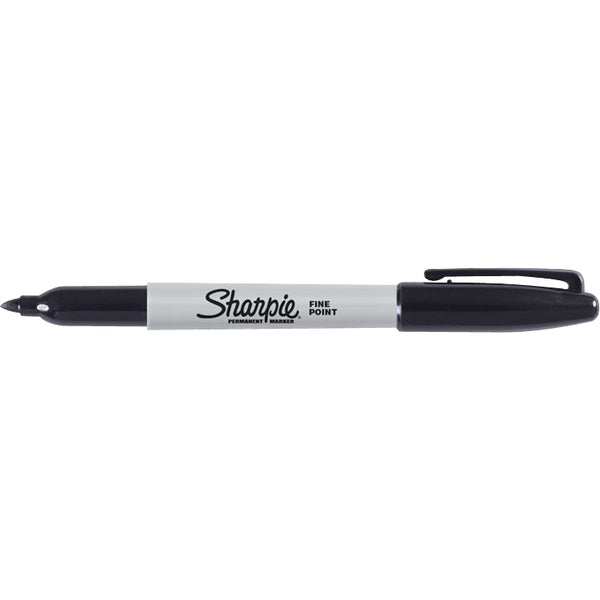 Sharpie Permanent Marker - Fine Marker Point - Black, Red, Green, Blue - 5 / Pack