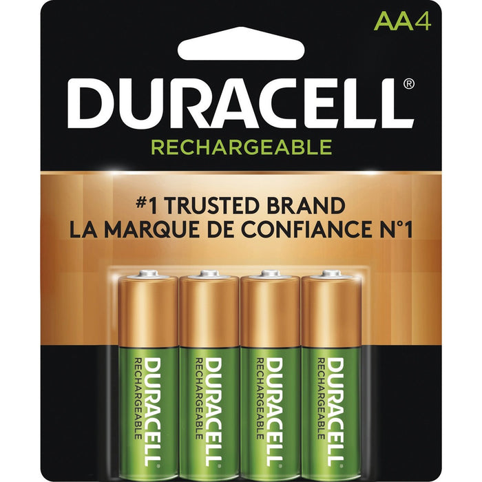 Duracell DX1500 General Purpose Battery - For Multipurpose - Battery Rechargeable - AA - 2000 mAh - 1.2 V DC - 4 / Pack