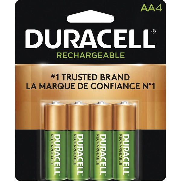 Duracell DX1500 General Purpose Battery - For Multipurpose - Battery Rechargeable - AA - 2000 mAh - 1.2 V DCsapceShelf Life - 4 / Pack