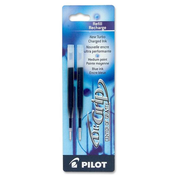 Pilot Dr.Grip/COG/Knight and Midrange Pens Refills - 0.7 mm (0.03") - Blue Ink - 2 / Pack