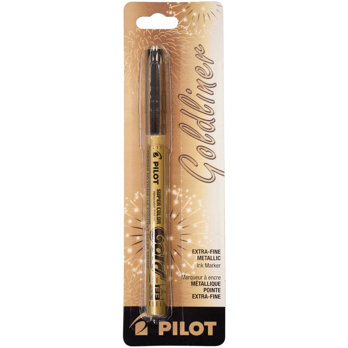 Pilot Super Color Marker - Gold Ink - 1 Each