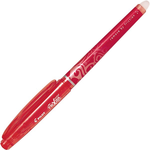 FriXion Rollerball Pen - 0.5 mm (0.02") Medium Needle Pen Point - Refillable - Red Ink - Gel-based - 1 Each