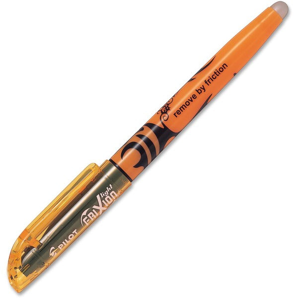 FriXion Light Erasable Highlighter - Chisel Marker Point - Erasable - Orange Ink - Thermosensitive Gel Ink - Orange Barrel - Rubber Tip - 1 Each