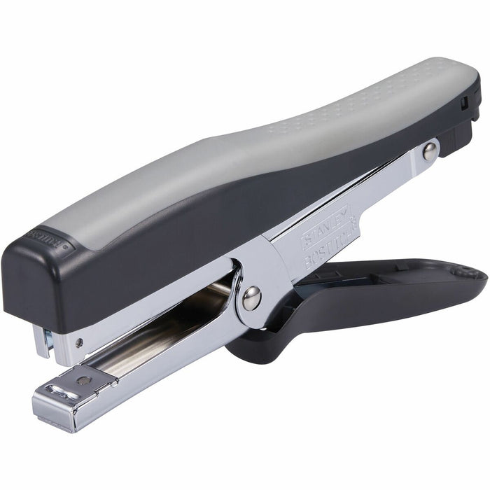 Bostitch Plier Stapler Black - Staples Upto 20 Sheet - Holds Upto 210 Staple - Full Strip - Staple Size: 1/4" (6.35 mm), 3/8" (9.52 mm) - Rear Loading - Black, Gray - Metal, Rubber - 1 Each