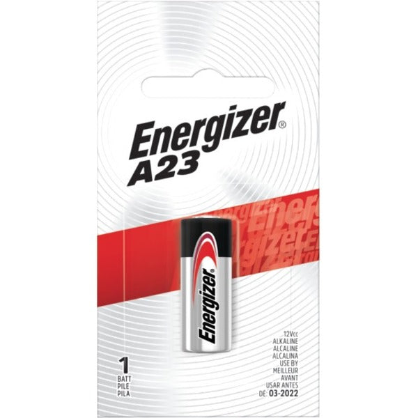 Energizer A23 Electronic 12V Alkaline Battery - For Multipurpose - 12 V DCsapceShelf Life - 1 Each