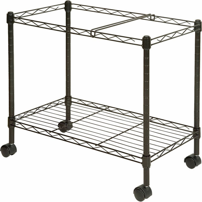 Lorell Mobile File Cart - 4 Casters - Steel - 12.9" (327.02 mm) Width x 25.8" (654.05 mm) Depth x 20.5" (520.70 mm) Height - Black - 1 Each