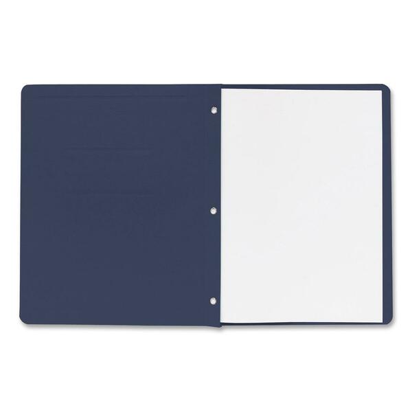 Business Source Letter Report Cover - 8 1/2" x 11" - 100 Sheet Capacity - 3 x Prong Fastener(s) - Card Stock - Dark Blue - 25 / Box