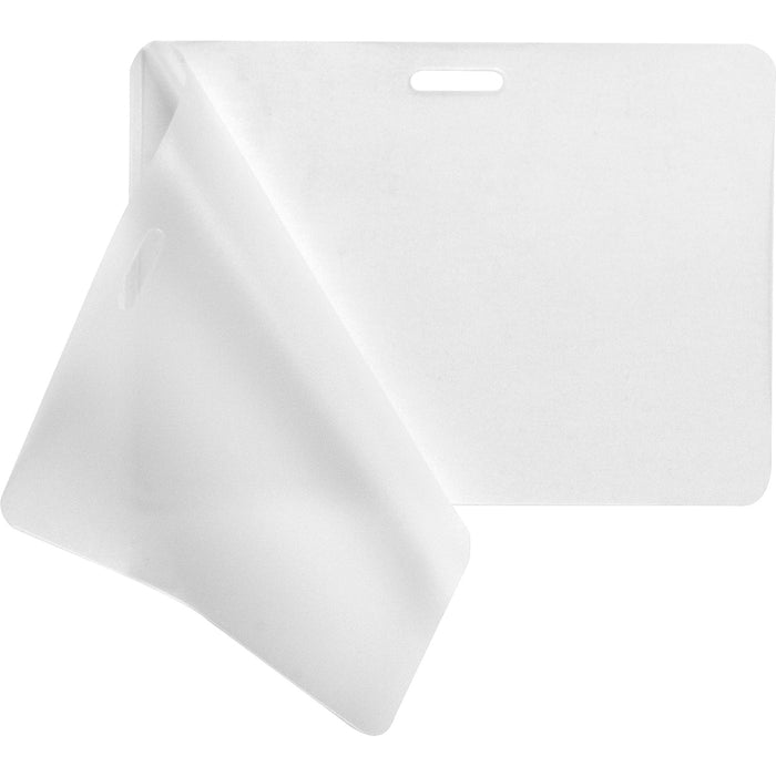 Business Source Government ID Laminating Pouches - Laminating Pouch/Sheet Size: 2.94" (74.61 mm) Width x 4.13" (104.78 mm) Length x 5 mil (0.13 mm) Thickness - for Photo, ID Badge, Recipe - Pre-trimmed - Clear - 100 / Box