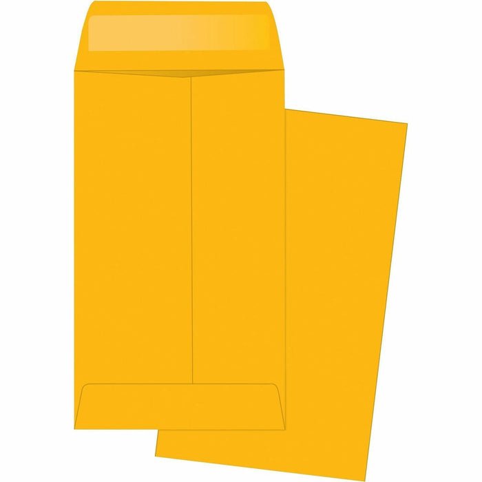 Business Source Little Coin No. 5-1/2 Kraft Envelopes - Coin - #5-1/2 - 3 1/8" (79.25 mm) Width x 5 1/2" (139.70 mm) Length - 20 lb (9071.85 g) - Gummed - Brown Kraft - Kraft - 500 / Box
