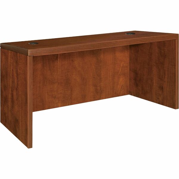 Lorell Essentials Series Rectangular Desk Shell - 29.5" (749.30 mm) Height x 47.3" (1200.15 mm) Width x 29.5" (749.30 mm) Depth x 1" (25.40 mm) Thickness - Finish: Cherry, Laminate - Grommet, Modesty Panel, Cord Management, Adjustable Feet