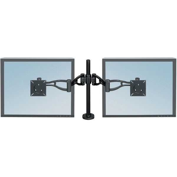 Fellowes Professional Series Depth Adjustable Dual Monitor Arm - Height Adjustable - 2 Display(s) Supported - 10.89 kg Load Capacity - VESA Mount Compatible - 1 Each