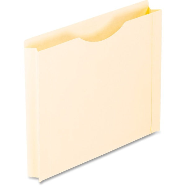 Pendaflex Straight Tab Cut Letter Recycled File Jacket - 8 1/2" (215.90 mm) x 11" (279.40 mm) - 1 1/2" (38.10 mm) Expansion - 11 pt. (3.87 mm) - 1 Plys - Manila - Manila - Thumb Cut, Acid-free, Tab - 25 / Box