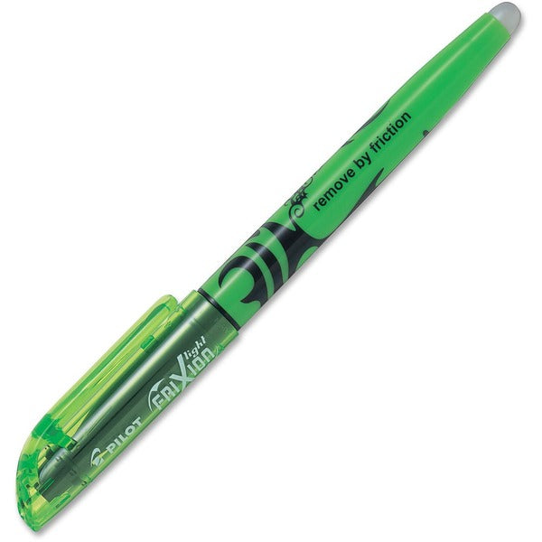 FriXion Pilot Light Erasable Highlighter - Chisel Marker Point - Erasable - Green Ink - Green Barrel - 12 / Box