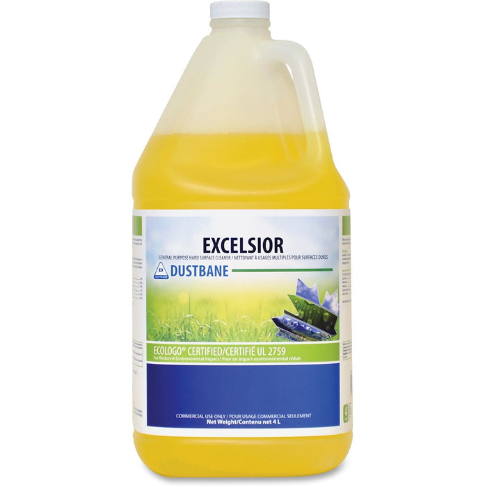 Dustbane Eco Floor Cleaner - For Multipurpose - Liquid - 4 L - Natural Scent - Recommended For: Dirt Remover, Grease Remover, Spot Remover - Rinse-free, Odor Neutralizer, Residue-free - 1 Each