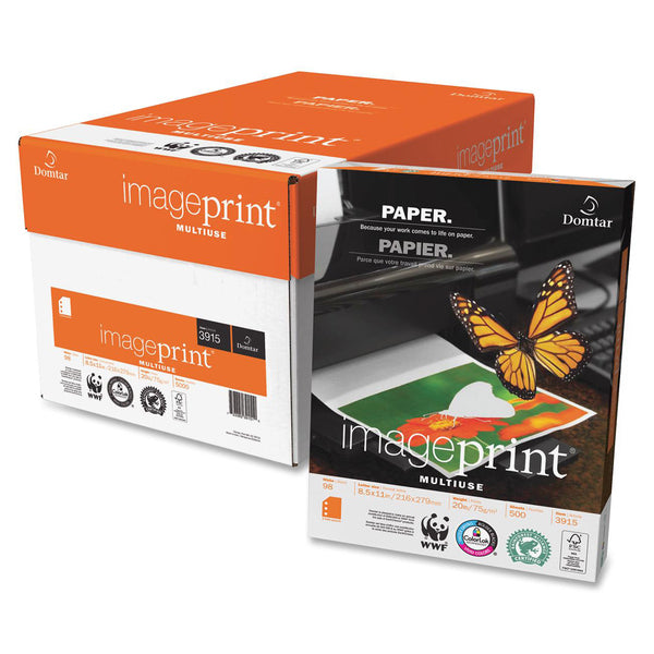 ImagePrint Multiuse Paper - White - 98 Brightness - 92% Opacity - Letter - 8 1/2" x 11" - Smooth - 500 / Ream - Sustainable Forestry Initiative (SFI) - Acid-free, Quick Drying - White