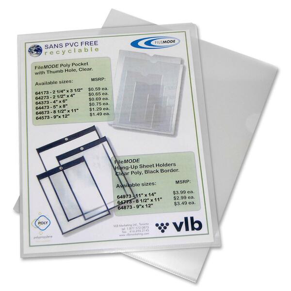 Filemode Letter Project File - 8 1/2" x 11" - Polypropylene - Clear - 10 / Pack