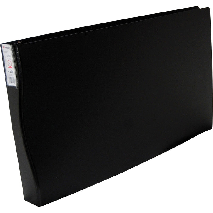Filemode 11"x17" Duraply Poly D-ring Binder - 1" (25.40 mm) Binder Capacity - 3 Ring(s) - Fastener(s): D-Ring - Polypropylene - Black - Durable, Spine Label, PVC-free, Solvent Resistant, Acid Resistant - 1 Each