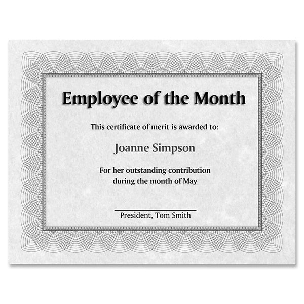 St. James&reg; Regent Style Certificate - 24 lb Basis Weight - 11" x 8.50" - Laser, Inkjet Compatible - Red, Silver - Paper - 100 / Pack