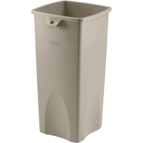 Rubbermaid Commercial 3569-88 Untouchable Square Container - 87.10 L Capacity - Square - Crack Resistant, Chemical Resistant - 30.9" Height x 15.5" Width - Beige - 1 Each