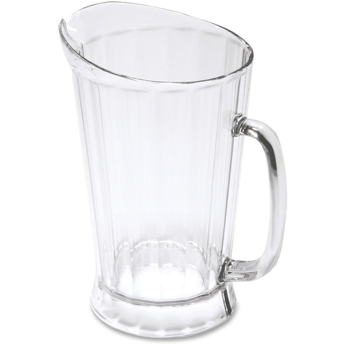 Rubbermaid 3334 Bouncer II Pitcher - Dishwasher Safe - Clear - Polycarbonate Body - 1 Each